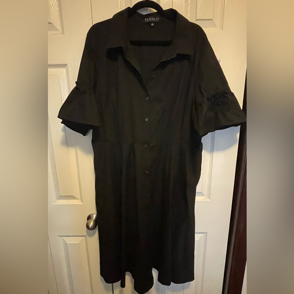 Aline button down dress